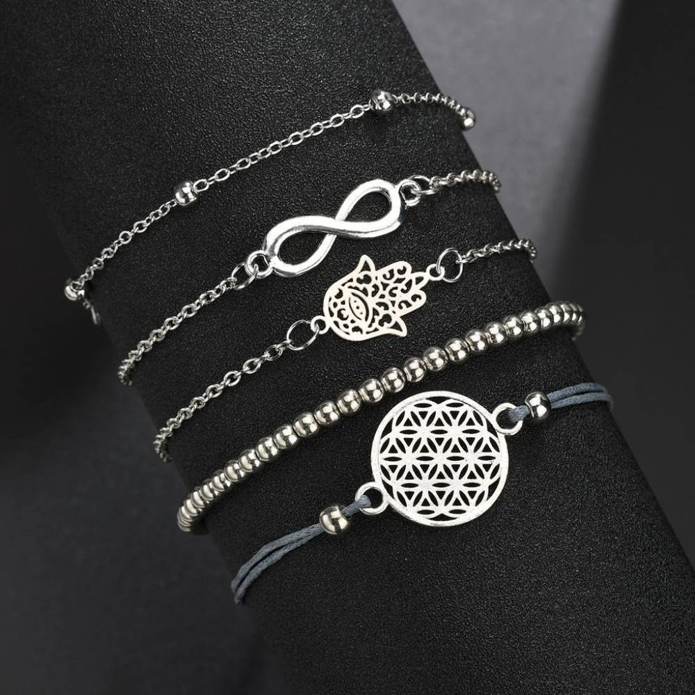 Spiritual Infinity Hamsa hand Bracelets - Picture 2 of 5